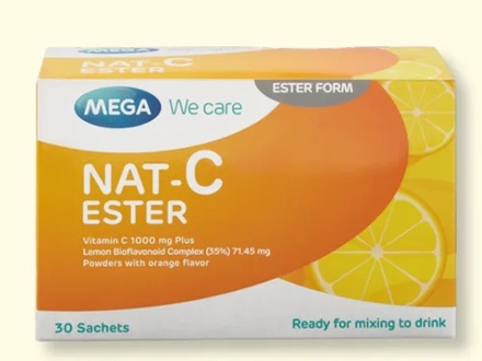 NAT C ESTER 1000mg Vitamin C Sachets - Immune & Collagen Boost