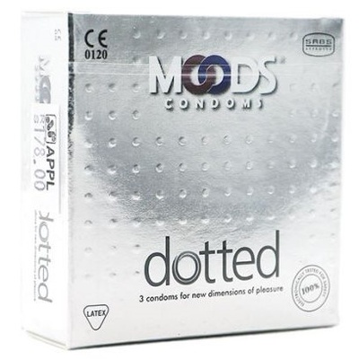 Moods Dotted Condoms (3-Pack) - Enhanced Pleasure & Protection