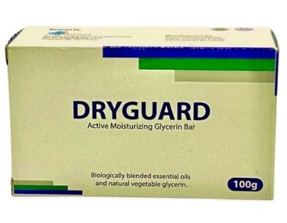 Dryguard Active Moisturizing Glycerin Soap Bar 100g