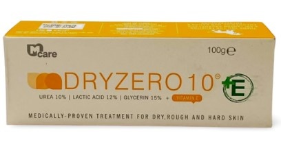 Dryzero 10 E Moisturizing Cream 100g With Urea Lactic Acid Glycerin Vitamin E
