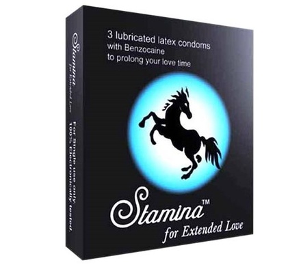 Stamina Condoms (3-Pack) - Delay Climax for Longer Pleasure