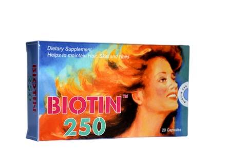 Biotin 250 mg Capsules – 20 Count | Hair, Skin & Nails Supplement