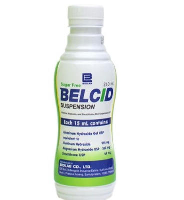 Belcid Antacid Suspension 240ml Sugar Free