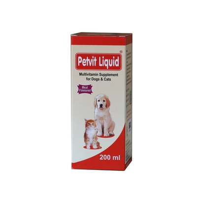 Petvit Liquid 200ml – Advanced Multivitamin & Growth Tonic for Dogs & Cats
