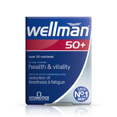 Vitabiotics Wellman 50+ (30 Tablets) – Comprehensive Health & Vitality for Men